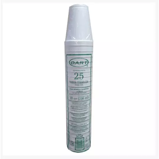 Vaso Termico Dart #10 paquete con 25 piezas