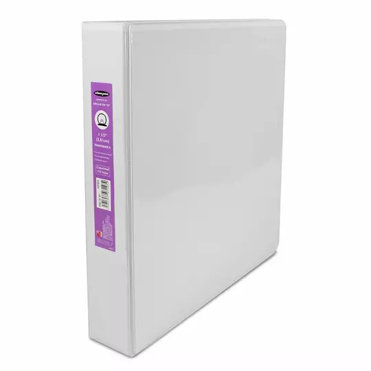 Carpeta panorama herraje O 1.5" ACCO color blanca, tamaño carta