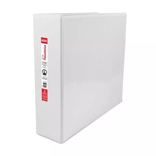 Carpeta panorama herraje 2" ACCO color blanca, tamaño carta