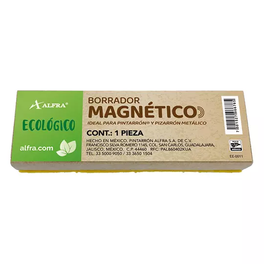 Borrador para pizarrón Alfra magnético ecológico