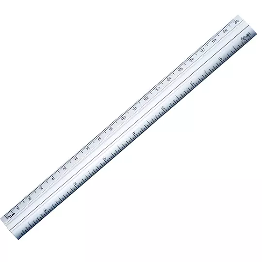 Regla de aluminio Arly de 20 cm.