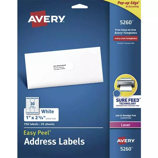 Etiqueta tecnología láser AVERY color