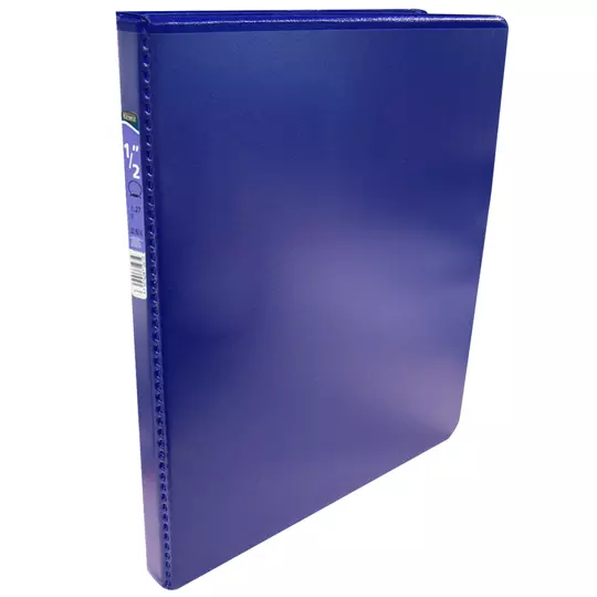 Carpeta panorámica con cristal Kinera carta herraje 1/2 pulgada "O" color azul