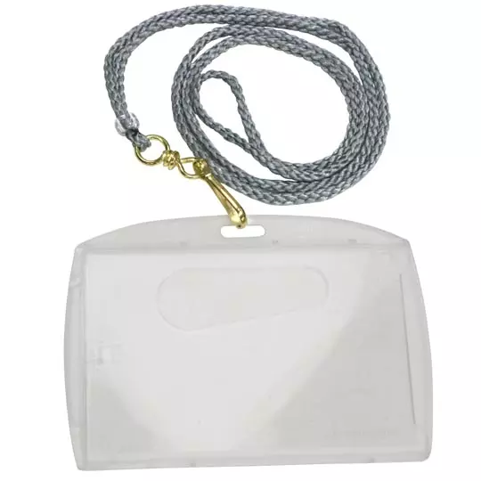 Gafete con cordón Sablón uso vertical/horizontal 6x9 cm  caja con 40 pzas