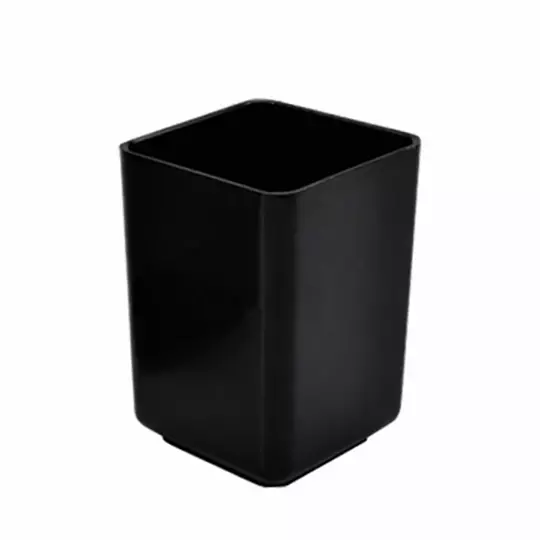 Porta lápices Sablón color negro 6.3 x 6.3 x 9.6 cm