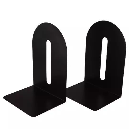 Portalibros metálicos Pegaso de 8" colornegro empaque con 2 pzas