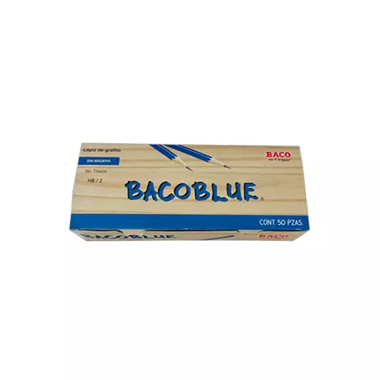 Lápiz de grafito BACOBLUE HB No.2 caja con 50 piezas
