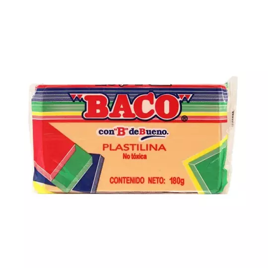 Marqueta de plastilina BACO color piel 180 gramos