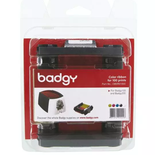 Ribbon Color YMCKO para 100 ImpresionesBADGY