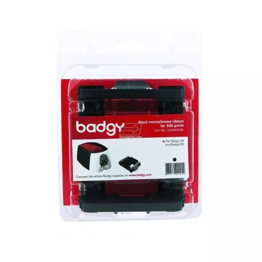 Ribbon Monocromo Negro BADGY
