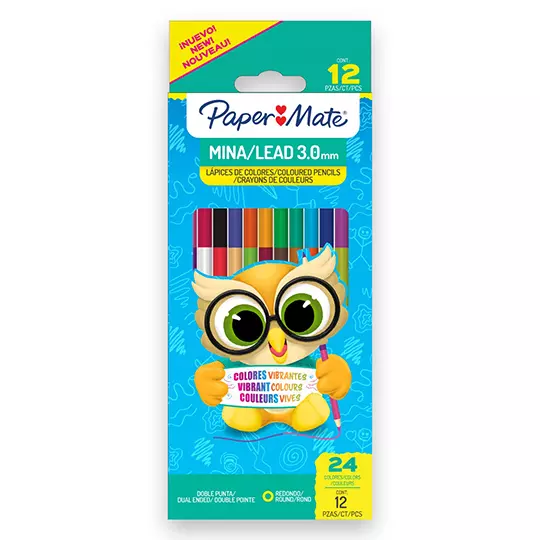 Colores Largos Paper Mate Doble punta