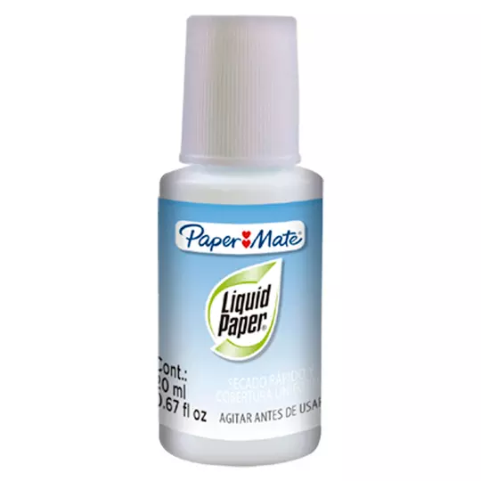 Corrector liquido Paper botella 1 pieza.