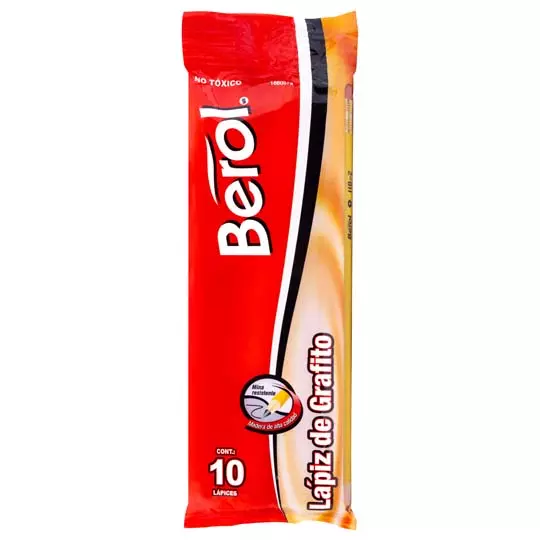 Lápiz hexagonal Berol no 2 10 piezas.