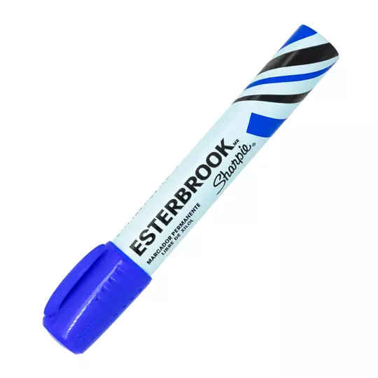 Marcador permanente Esterbrook color azul 1 pieza