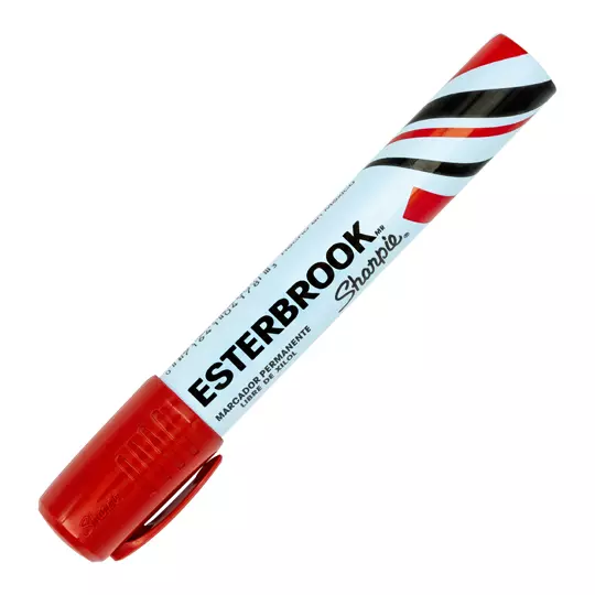 Marcador permanente Esterbrook color rojo 1 pieza