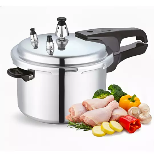 Olla Express De Presión BETEAVON Rápida de Aluminio 8 Litros, capacidad Familiar
