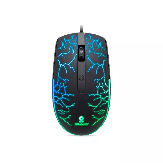 Mouse USB Iluminado RGB Storm Negro BROBOTIX 263946