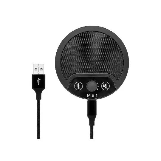 Micrófono Omnidireccional Para PC, USB, Negro BROBOTIX 6000359