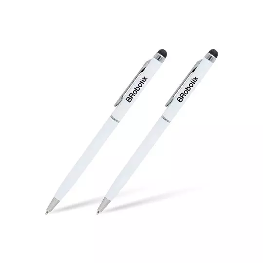 Pluma Stylus Para Tableta, Duo Pack, Blanco, BROBOTIX 6000397