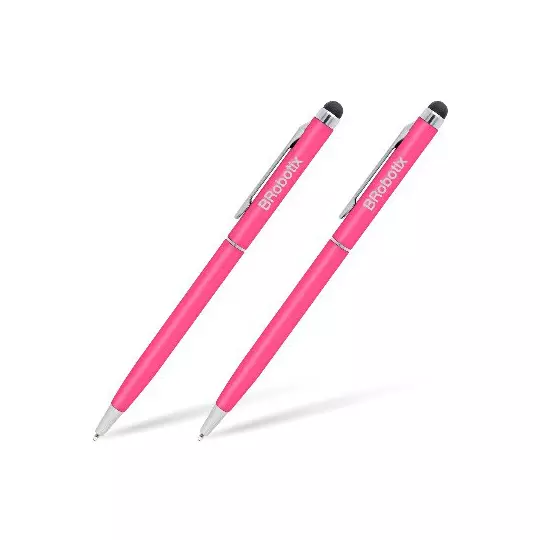 LM-Pluma Stylus Para Tableta, Duo Pack Rosa, BROBOTIX 6000434