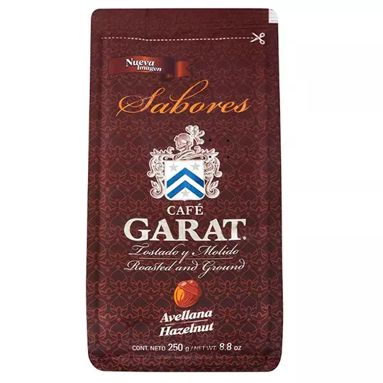 Cafe GARAT americano molido avellana 250gramos.