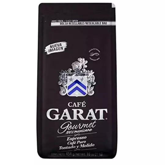 Cafe GARAT molido espresso 454 gramos.