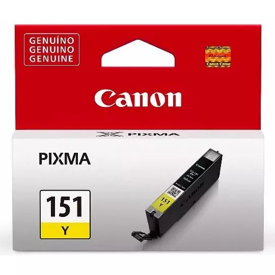 Cartucho Canon para tinta CLI-151 amarilla