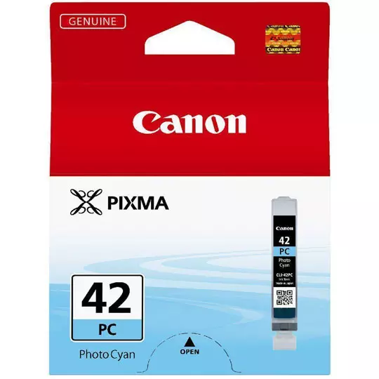 Tanque de tinta Canon CLI-42 cyan.