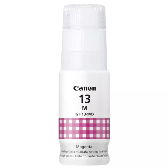 Tinta Canon GI-13 magenta.
