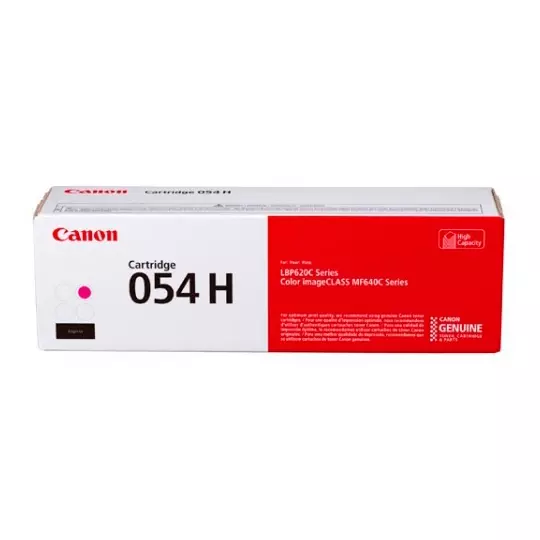 Cartucho Canon para toner 054 H magenta.