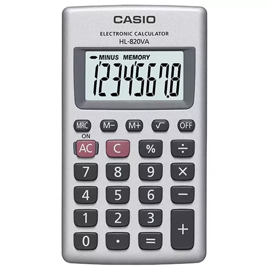 Calculadora básica 8 dígitos CASIO calculadora básica portátil