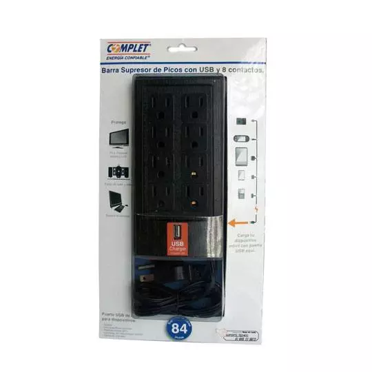 Supresor de picos COMPLET 504 Joules,  BRC-1-005