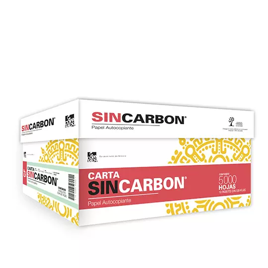 LM-Caja de papel autocopiante final copamex Sin carbon verde 75gr