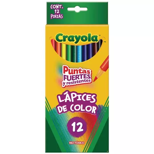 Colores redondos Crayola con 12 piezas..