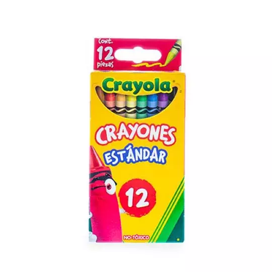 Crayones Crayola Estándar 9.21x.7.9 cm 12 piezas