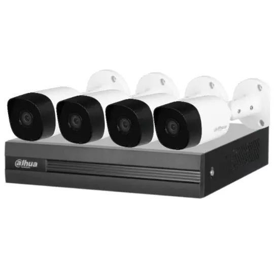 Kit de 4 canales Dahua 5 megapixeles modelo KITXVR1B04H-I+4B2A51