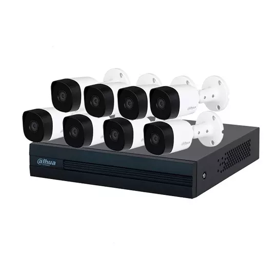 Kit de 8 canales Dahua 1080p lite modeloKITXVR1B08- I+8-B2A21