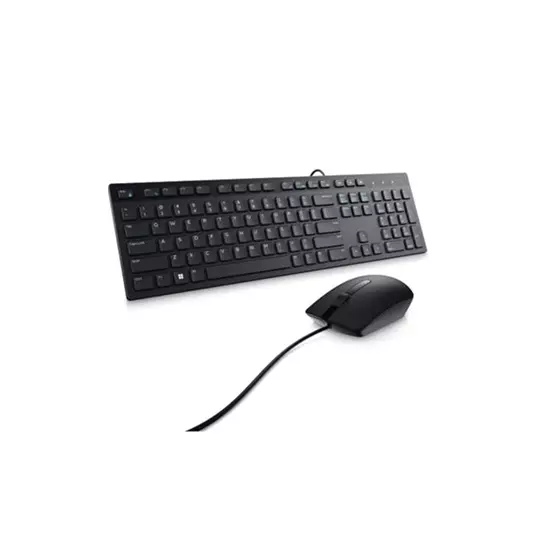 Kit Teclado y Mouse Dell KM300C,  Alámbrico USB.