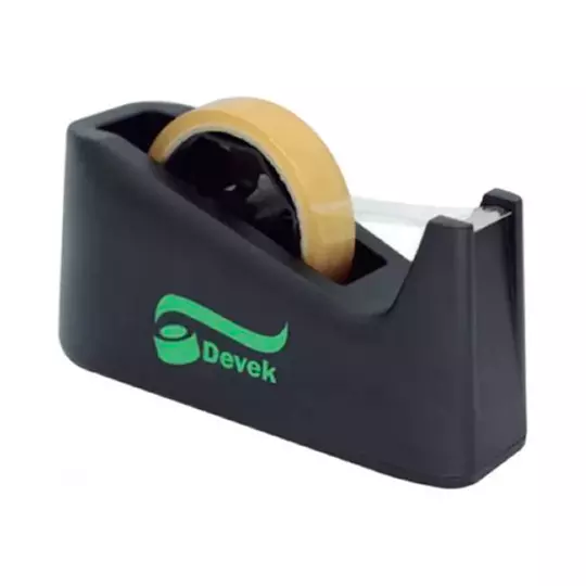Despachador metalico de cinta Devek paraescritorio color negro
