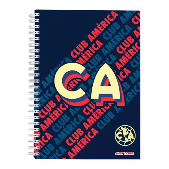 Cuaderno profesional 21 x 28cm 160 hojas diseño club america azul