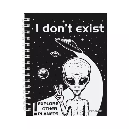 Cuaderno first class frances160 hojas  56 g. espacio aliens