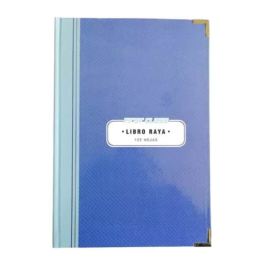Libro raya frances 192 hojas First Classcolor azul 24.3 x 34.6 cm