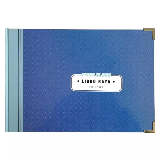 Libro raya italiano 192 hojas First Class color azul 34.6 x 24 cm