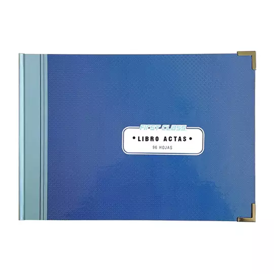 Libro italiano actas 96 hojas  First Class color azul 34.6 x 24 cm