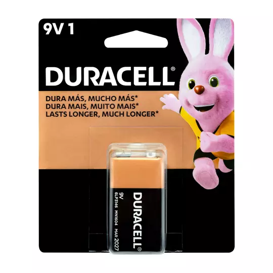 Pila alcalina Duracell 9v blíster de 1