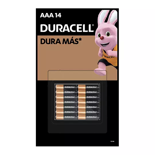 Pila en blister alcalina AAA DURACELL