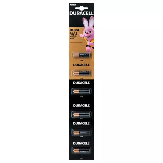 Pila alcalina Duracell AAA blíster