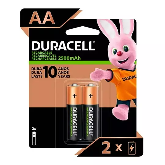 Pila Duracell Recargable AA blister con 2