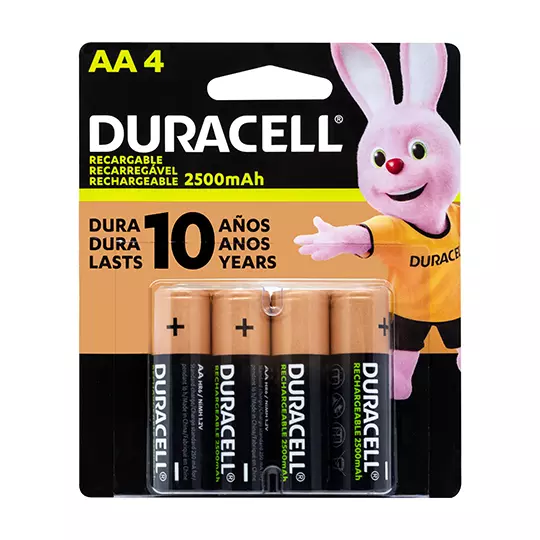 Pila recargable Duracell AA blíster