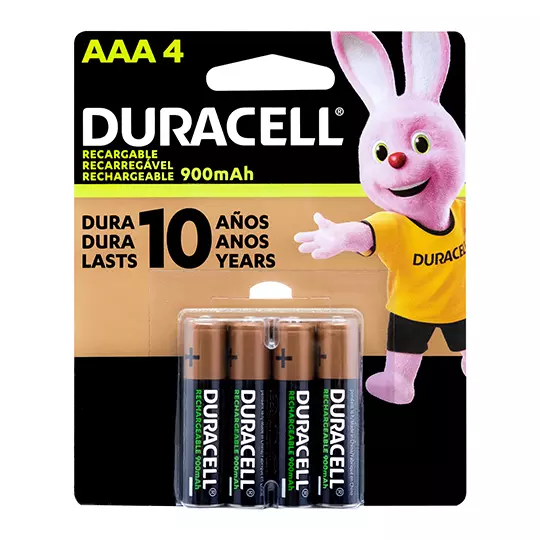 Pila recargable Duracell AAA blíster